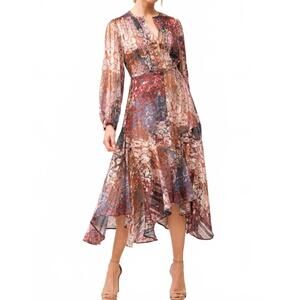 NEW DEAR JOHN DENIM amelie midi dress in tinsel garden